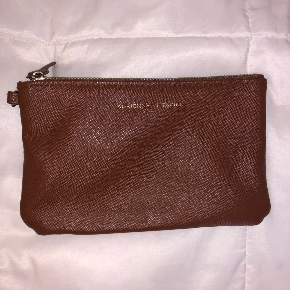 Brown Clutch with Device Charger